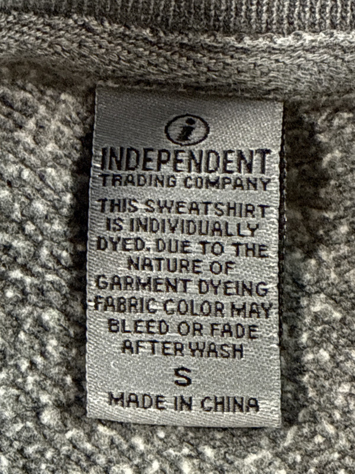 Independent Trading Company Capitol Reef Field Station Sweatshirt S Gray Cotton