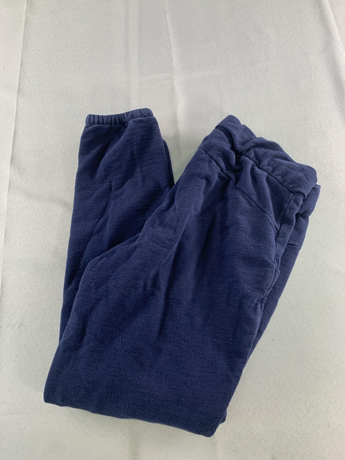 FIGS Jogger Sweatpants Womens XS Blue 100% Cotton Elastic Cuff Lounge Pants code