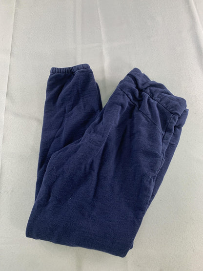 FIGS Jogger Sweatpants Womens XS Blue 100% Cotton Elastic Cuff Lounge Pants code