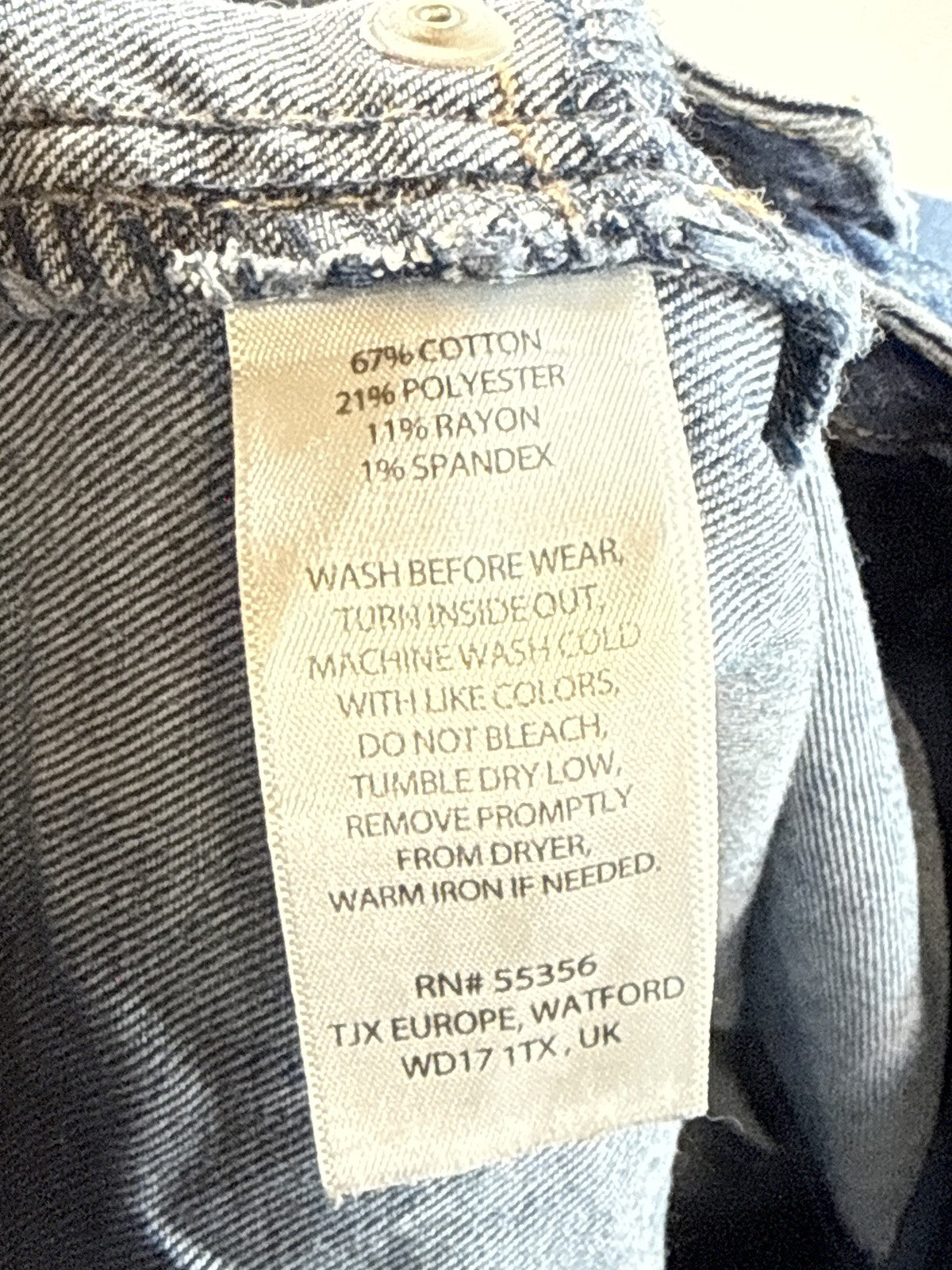 Jones New York Womens 18W High Rise Wide Leg Raw Hem Stretch Jeans Medium Wash