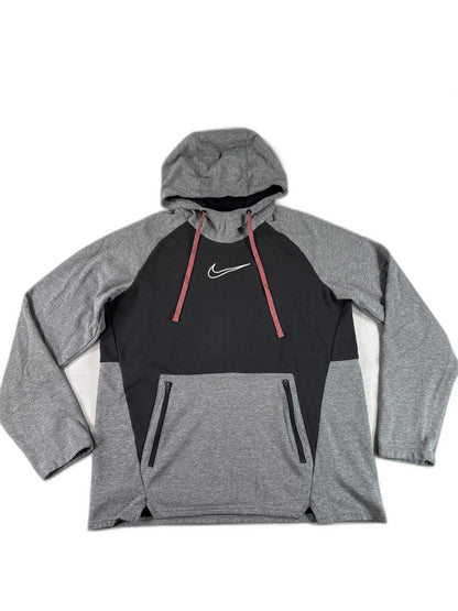 Nike Sportswear Club Fleece Pullover L Hoodie Gray Graphic Long Sleeve