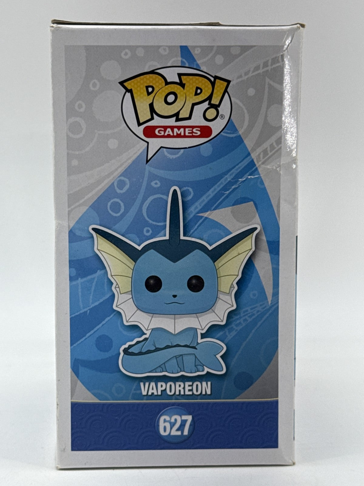 Funko Pop Vaporeon Games Pokémon Vinyl Figure #627 Blue Pokemon Boxed Animation