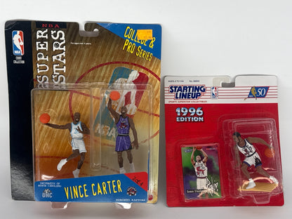 NBA SUPER STARS VINCE CARTER UNC &amp; RAPTORS COLLEGE &amp; PRO SERIES 1999 NWT