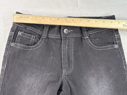 Faded Glory Flared Jeans Mens 16R Black Denim Bell Bottom High Rise Vintage
