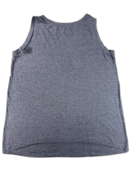 Athletic Do It With Love Works Do It Love Tank 12 Top Womens 12/14 Gray Cotton