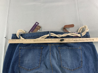 Gloria Vanderbilt Bermuda Shorts Womens 24W Denim Jean Slimming Stretch Casual