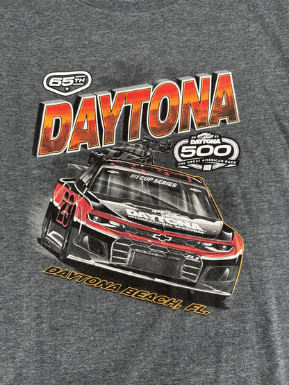 Daytona 500 Shirt Mens XL Gray NASCAR Cup Series Daytona Beach Racing Tee 2023