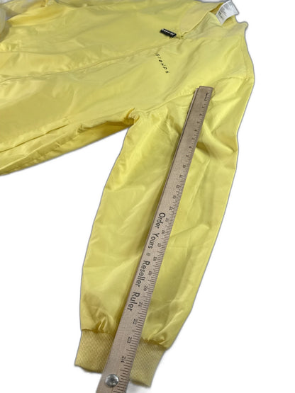 Friends TV Show Yellow Bomber Jacket Large Polyester Outerwear