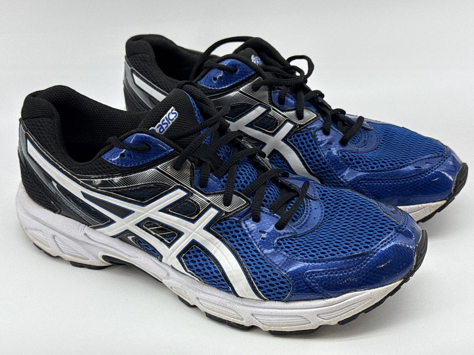 ASICS Gel Contend Running Shoes Unisex Blue Mesh Athletic Low Top Lace Up