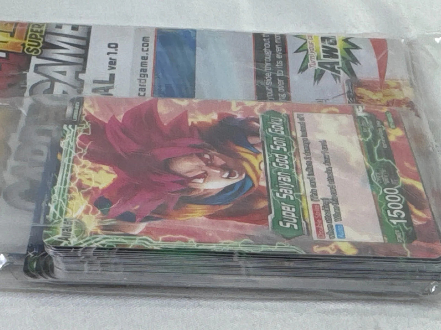 Dragon Ball Super Card Game Demo Deck Sealed SSG Goku BT1-056 UC Promo Starter