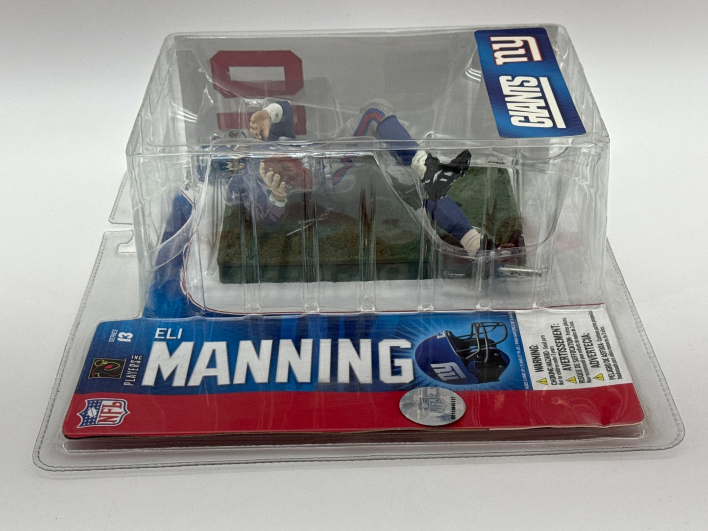 McFarlane NFL Series 13 Eli Manning NY Giants #10 QB Blue Jersey Figure Debut