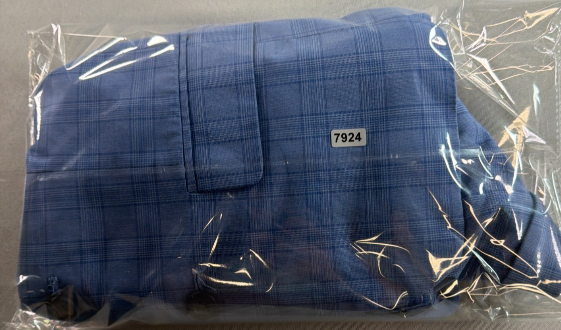 Tommy Hilfiger THFlex Boys Suit Jacket Blazer Blue Plaid Stretch Size 8 Apparel