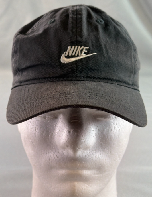 Nike Toddler Heritage 86 Futura Dad Hat Black Cotton Strapback Cap Boys Girls