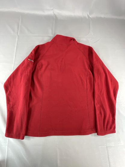 Mile Square Swingers Ladies Golf Club Pullover Womens XL Red Fleece Quarter Zip