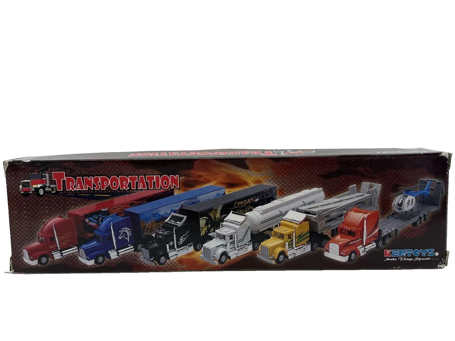 Kentoys Wheelers 1 72 Transport Semi Truck Trailer Blue Horse Unbranded Apparel