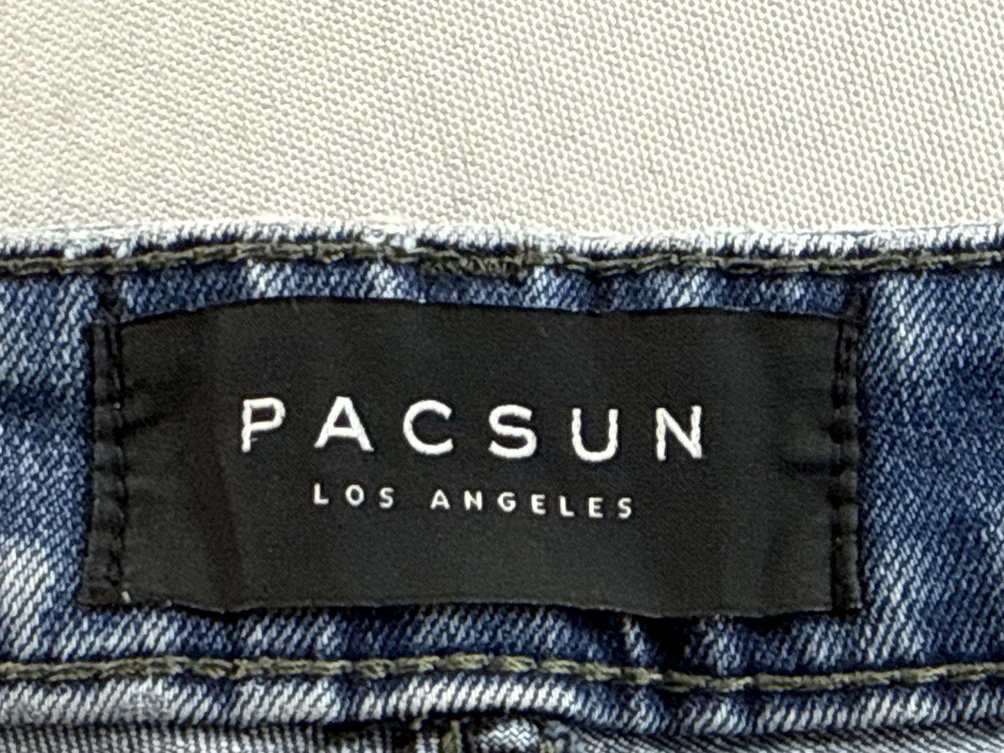 Pacsun Light Wash Skinny Jeans 34 x 32 Womens 34x32 Blue Denim Slim Fit Stretch