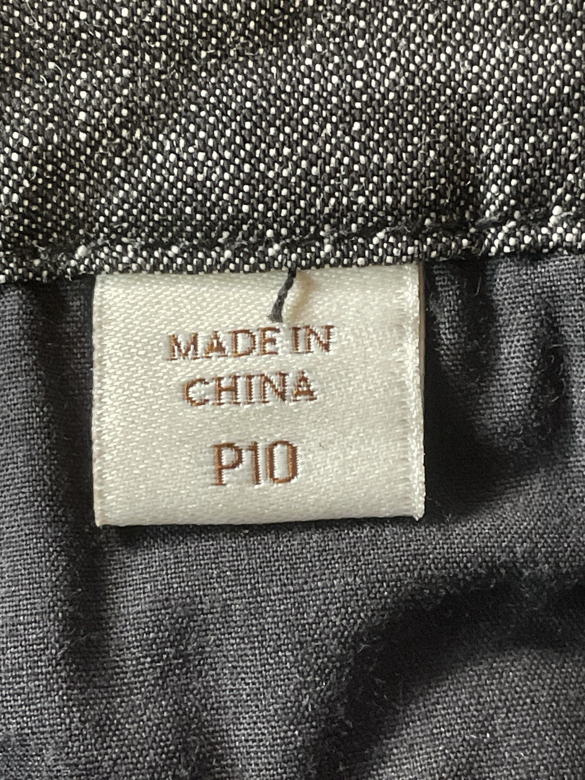 Coldwater Creek Pants Womens Petite 10 Gray Trouser Fit Wide Leg Linen Blend
