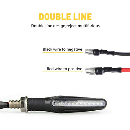 6x LED Turn Signal Lights Universal Amber Blinker Indicators Waterproof Moto