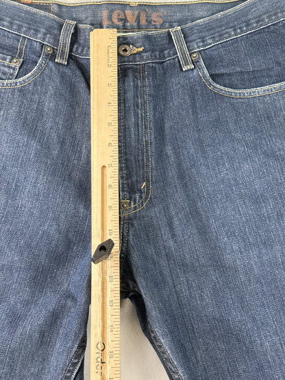Levi's Classic Straight Fit Jeans W34 L30 Blue 100% Cotton Pocket Vintage