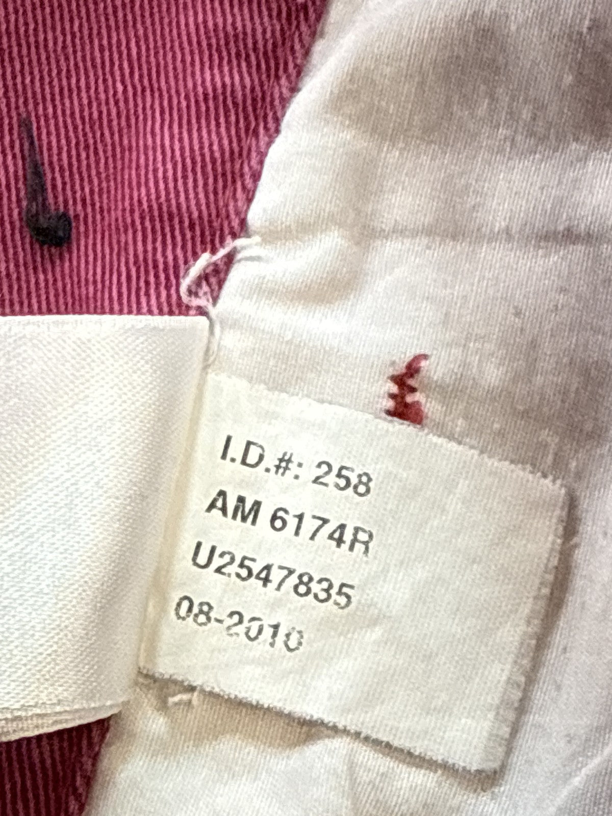 ASHWORTH AM 6174R Chino Shorts W36 Maroon 100% Cotton Pleated Thailand Golf