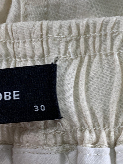 Zanerobe Shorts Mens 30 White Chino Elastic Waist Drawstring Casual Summer on