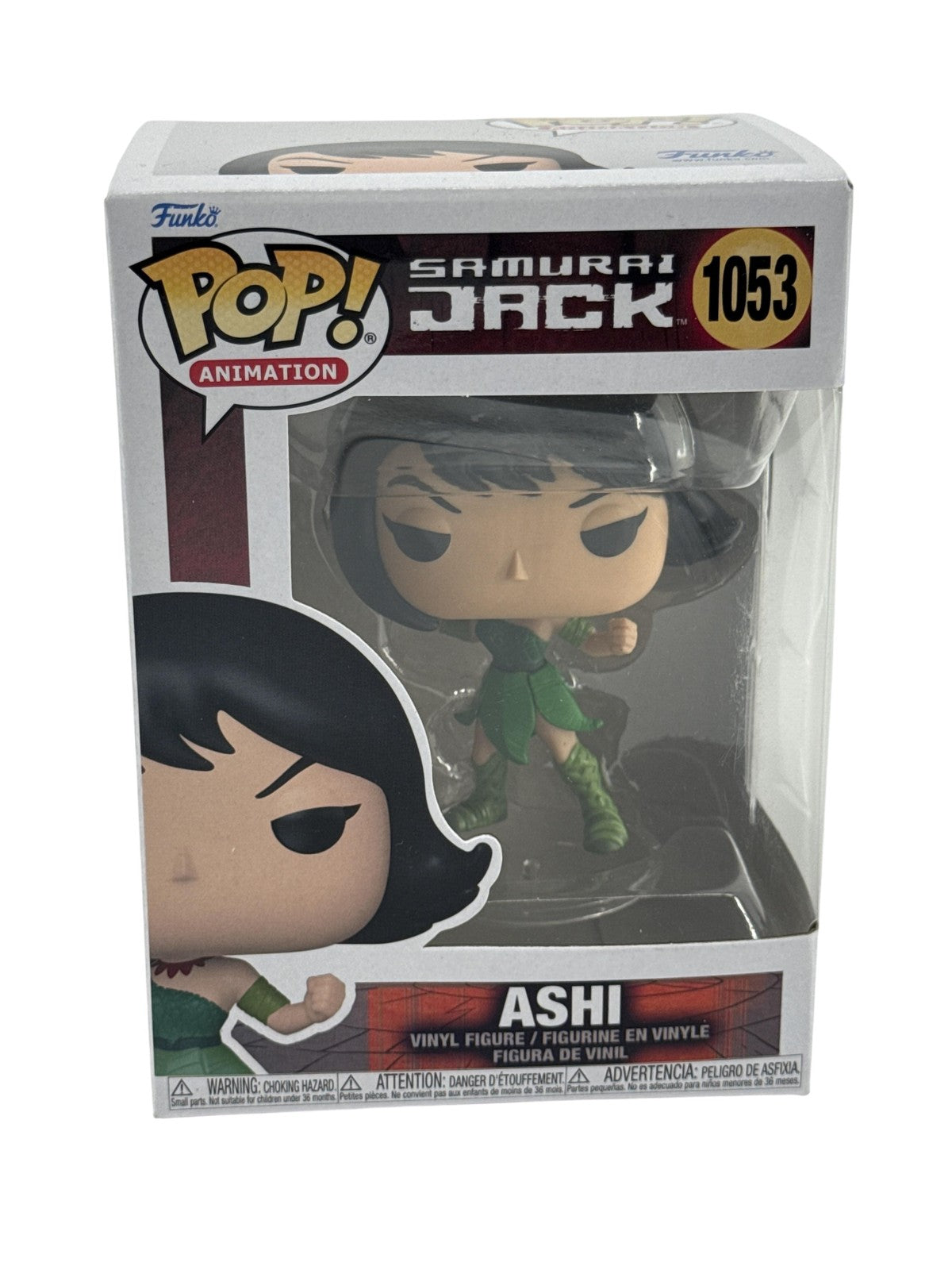 Funko Pop Animation Samurai Jack Ashi #1053 Vinyl Figure Multicolor Cartoon Red