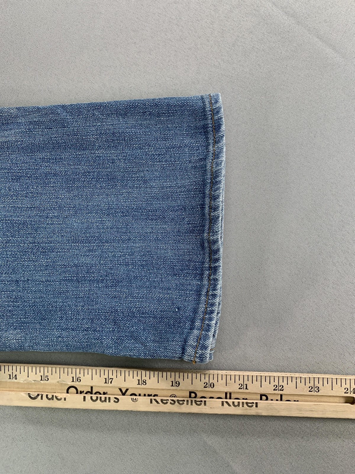 Polo Jeans Company Jeans Womens 4 Blue Stretch Cropped Straight Leg Denim JAW02S