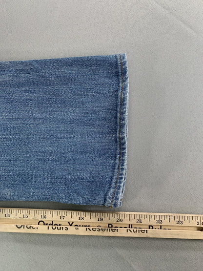 Polo Jeans Company Jeans Womens 4 Blue Stretch Cropped Straight Leg Denim JAW02S