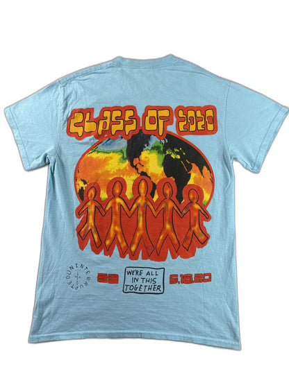 Cactus Jack Together Earth Day Environmental Graphic Print Tee S Blue 100%