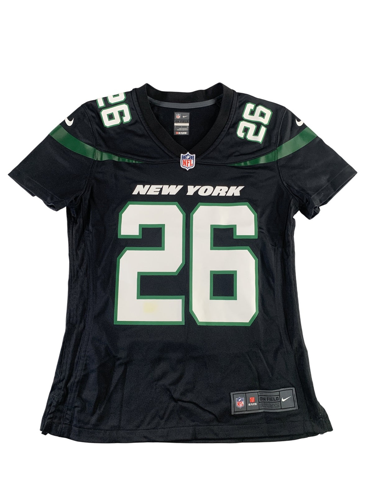 New York Jets Jersey Womens Small NFL Football LeVeon Bell 26 Nike On Field