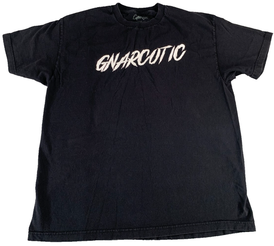 GNARCOTIC XL Black T-Shirt Street Addict Logo Graphic Tee Skate Streetwear NWT