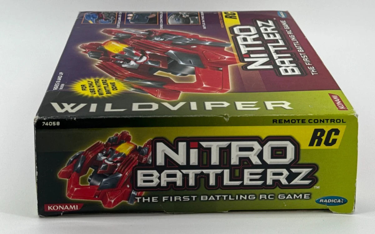 Nitro Battlerz Wild Viper RC Turbo Car Set Konami 2003 Radica Remote Battle Race