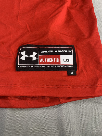 Maryland Basketball Jersey Womens Large NCAA College 13 Under Armour 4-Way Stret