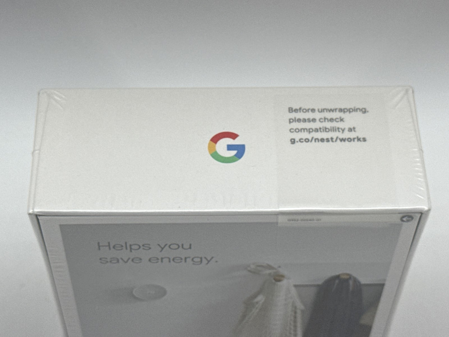 Google Nest Thermostat 4th Gen Snow White Smart Home Wi Fi Compatible Energy Box