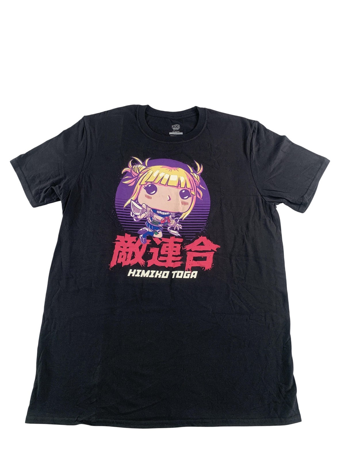 My Hero Academia Shirt Mens Large Black Himiko Toga Funko Pop Tees Anime MHA 100