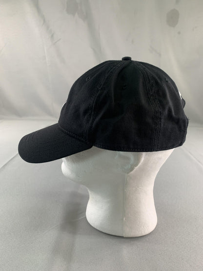 Nautica Hat Cap Strap Back Mens One Size Black Embroidered Sail Nautical Cotton
