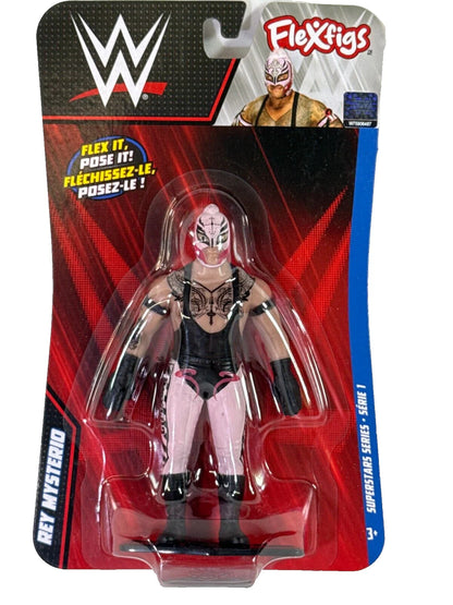 WWE FleXfigs Rey Mysterio Series 1 Bendable Action Figure – Iconic Superstar
