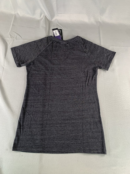 NHL Hockey Shirt Womens Large Gray Tri-Blend V-Neck Adidas Short Sleeve Tee