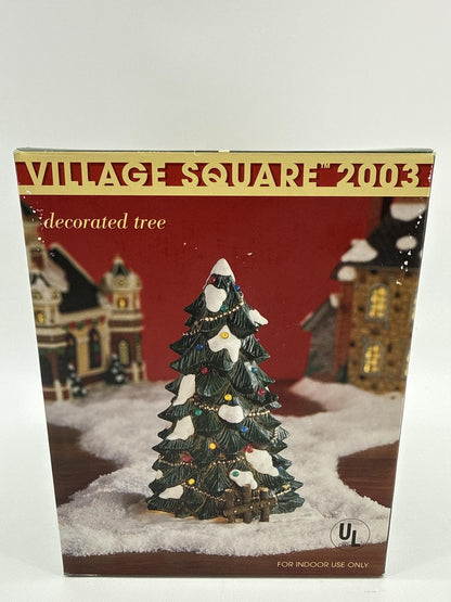 Mervyn's Lighted Christmas Decorated Tree Indoor Figurine