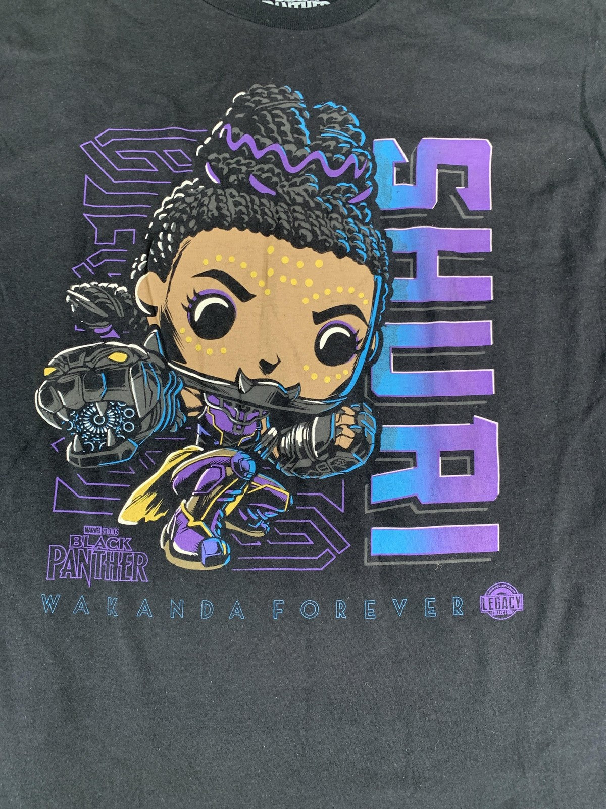 Black Panther Shuri Shirt Mens Large Marvel Wakanda Forever Funko Pop Tee 2022