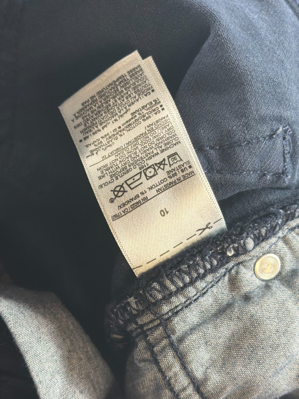 Old Navy Boys 10 Slim 360 Stretch Built-In Flex Jeans Navy Blue School Pants