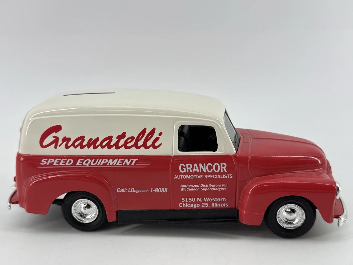Vintage ERTL 1951 GMC Panel Van Delivery Truck Coin Bank Diecast Collectible