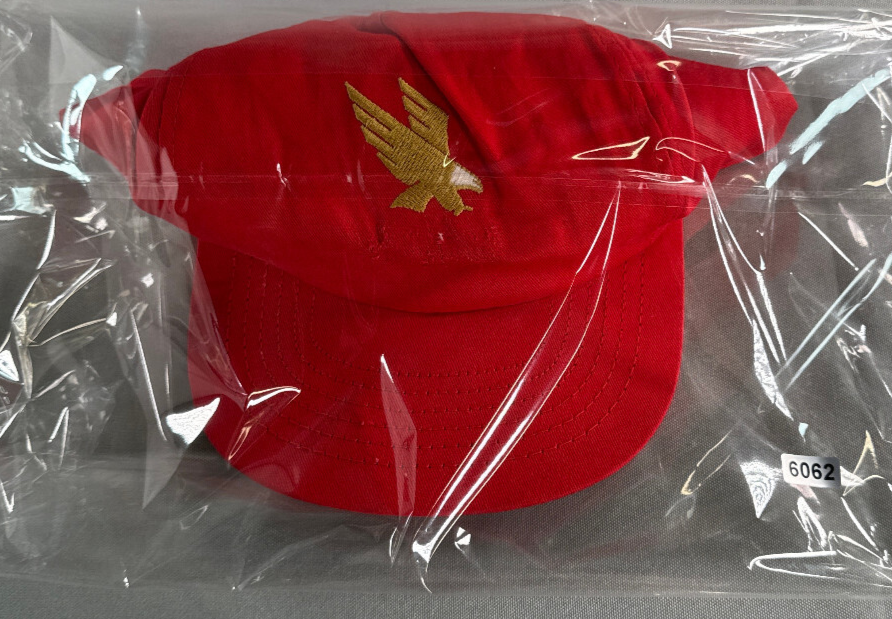 Vintage Concepts Int'l Golden Eagle Red Hat Snapback Cap Taiwan 90s Cotton Promo