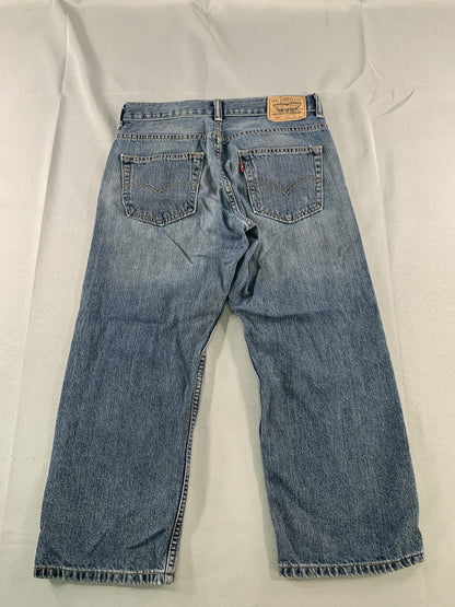 Levi's 550 Jeans Boys 28x23 Medium Wash Relaxed Fit Husky Denim Tapered Leg