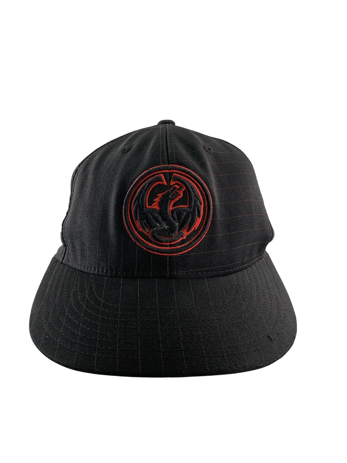 Draconis Obscuro Hat Cap Fitted Mens Black Red Dragon Embroidered 59 Comperio