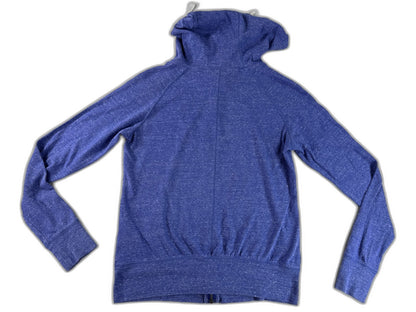 Nike 455 Full Zip Hoodie S Blue Lightweight Regular Fit Long Sleeve