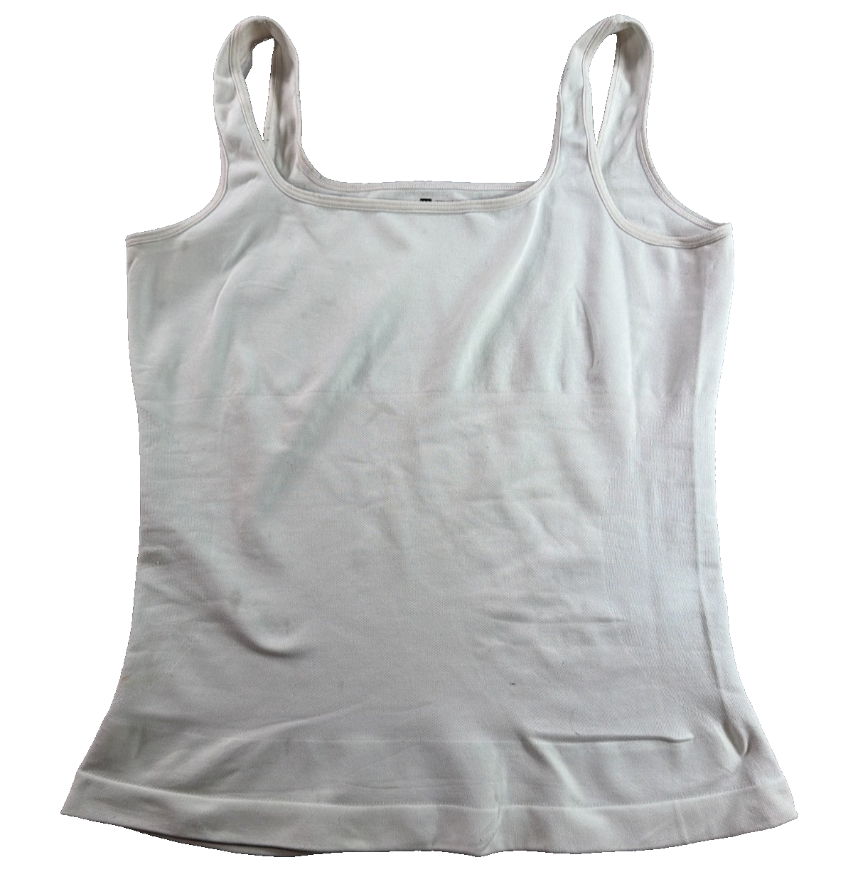 Shapewear Tank Top Womens XXL White Seamless Tummy Control Camisole Body Shaper