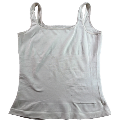 Shapewear Tank Top Womens XXL White Seamless Tummy Control Camisole Body Shaper