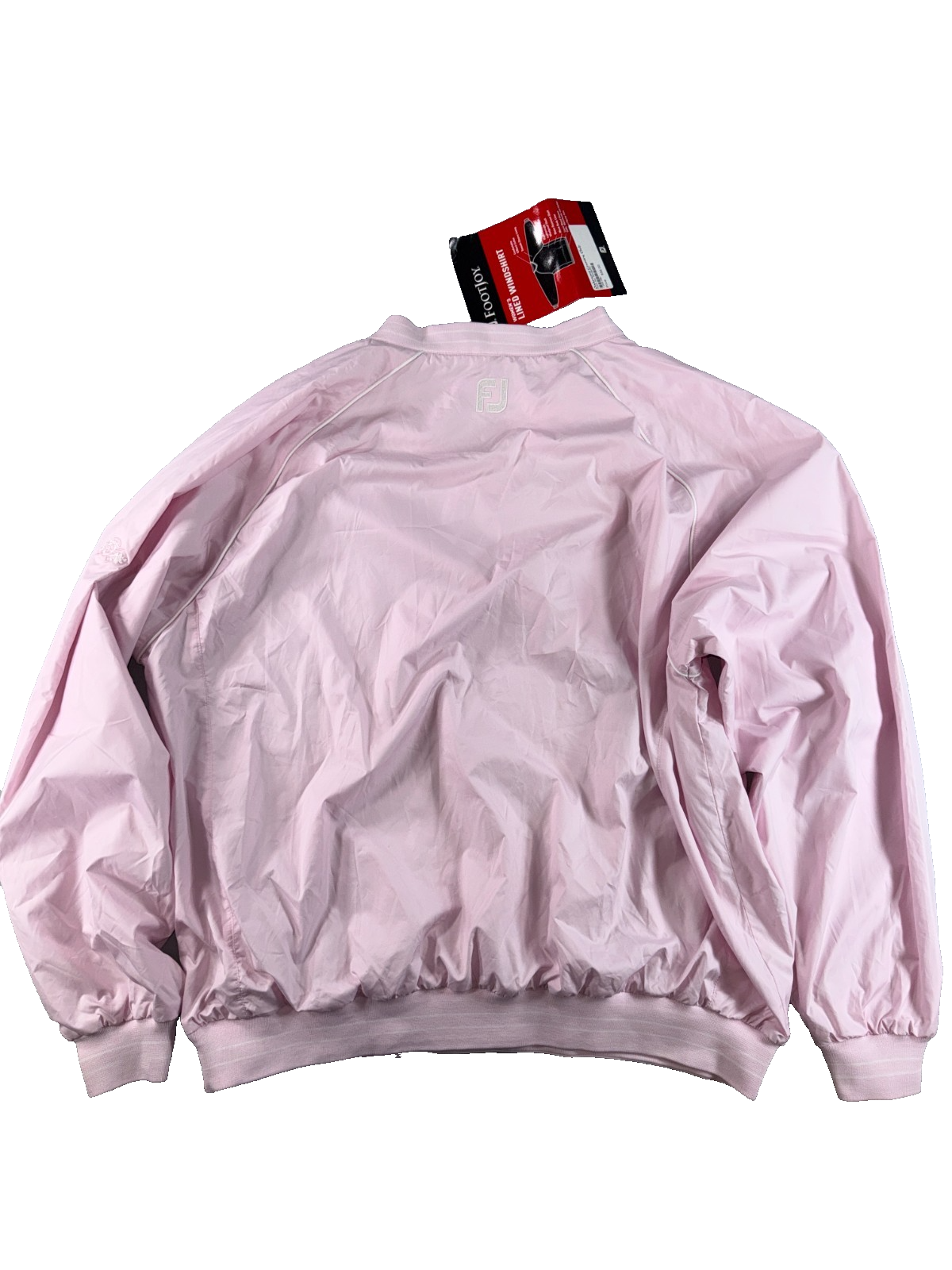 FootJoy Womens XL Lined Windshirt Pink Golf Pullover Oakmont Country Club