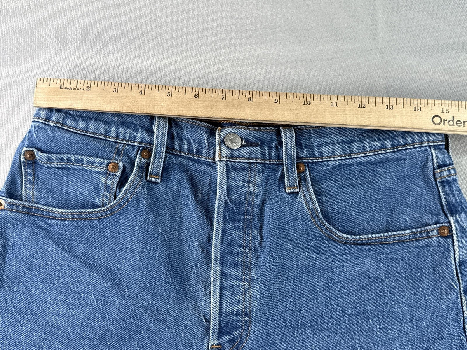 Vintage High Waisted Denim Cutoff Shorts Frayed Hem Blue Jean Summer Style